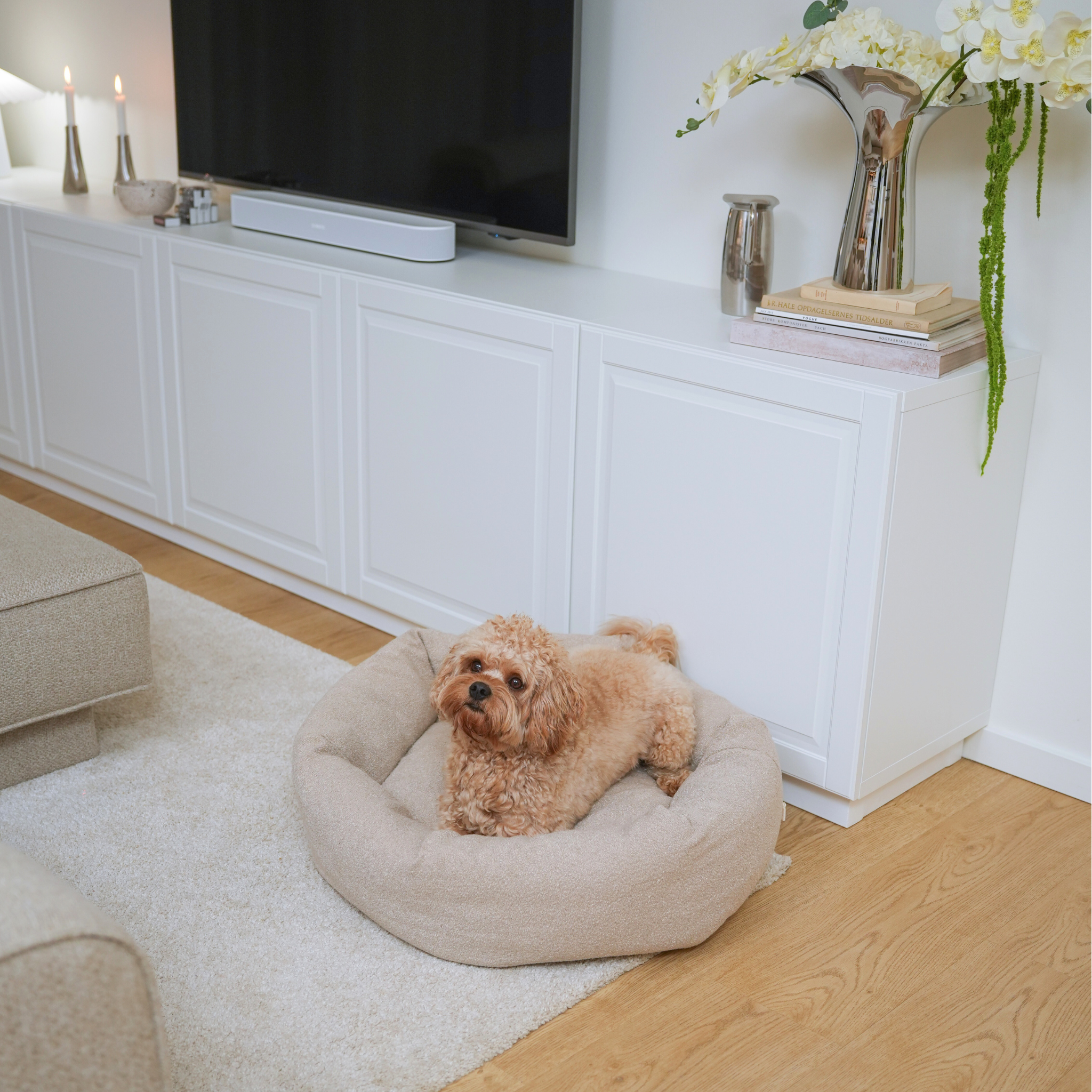 Luna hundeseng 3.0 | Oat Bouclé