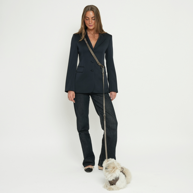 Håndfri hundesnor – Taupe