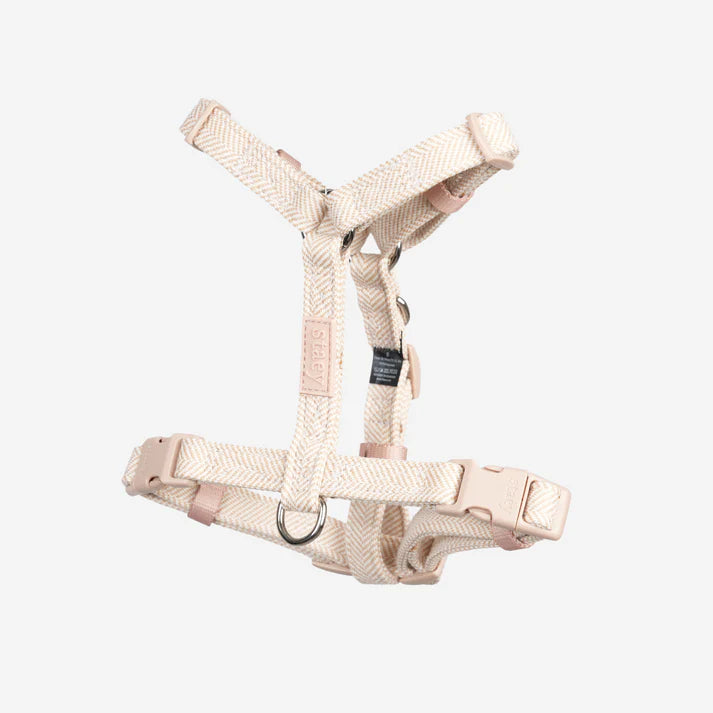 Tara H-Strap Hundesele | Light Rose