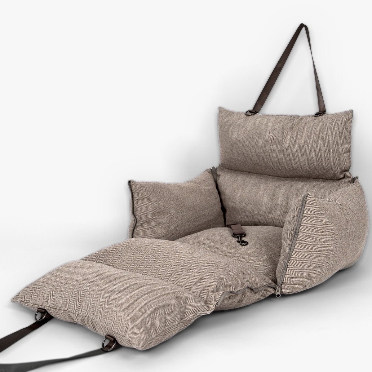Thea 3-i-1 Bilsæde | Herringbone Mocca