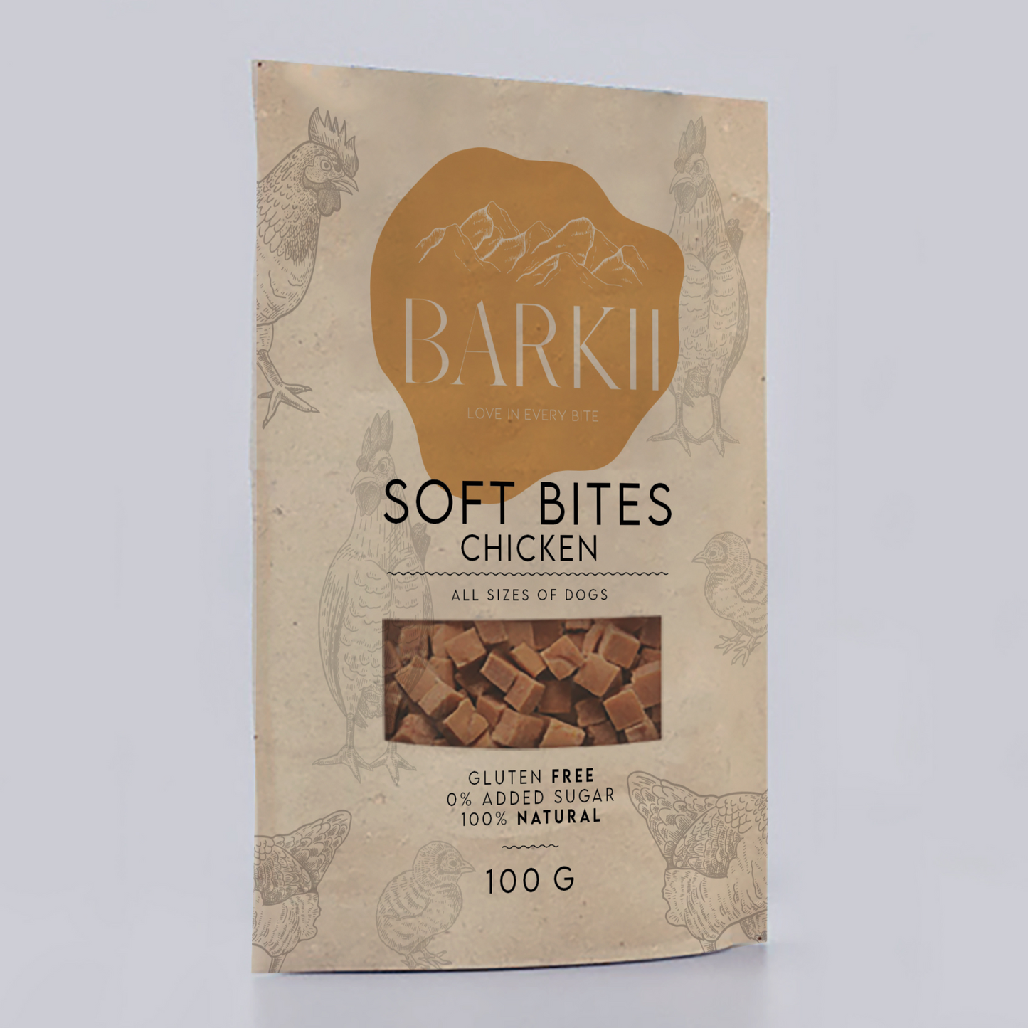 Barkii Soft Bites | Kylling, 100g