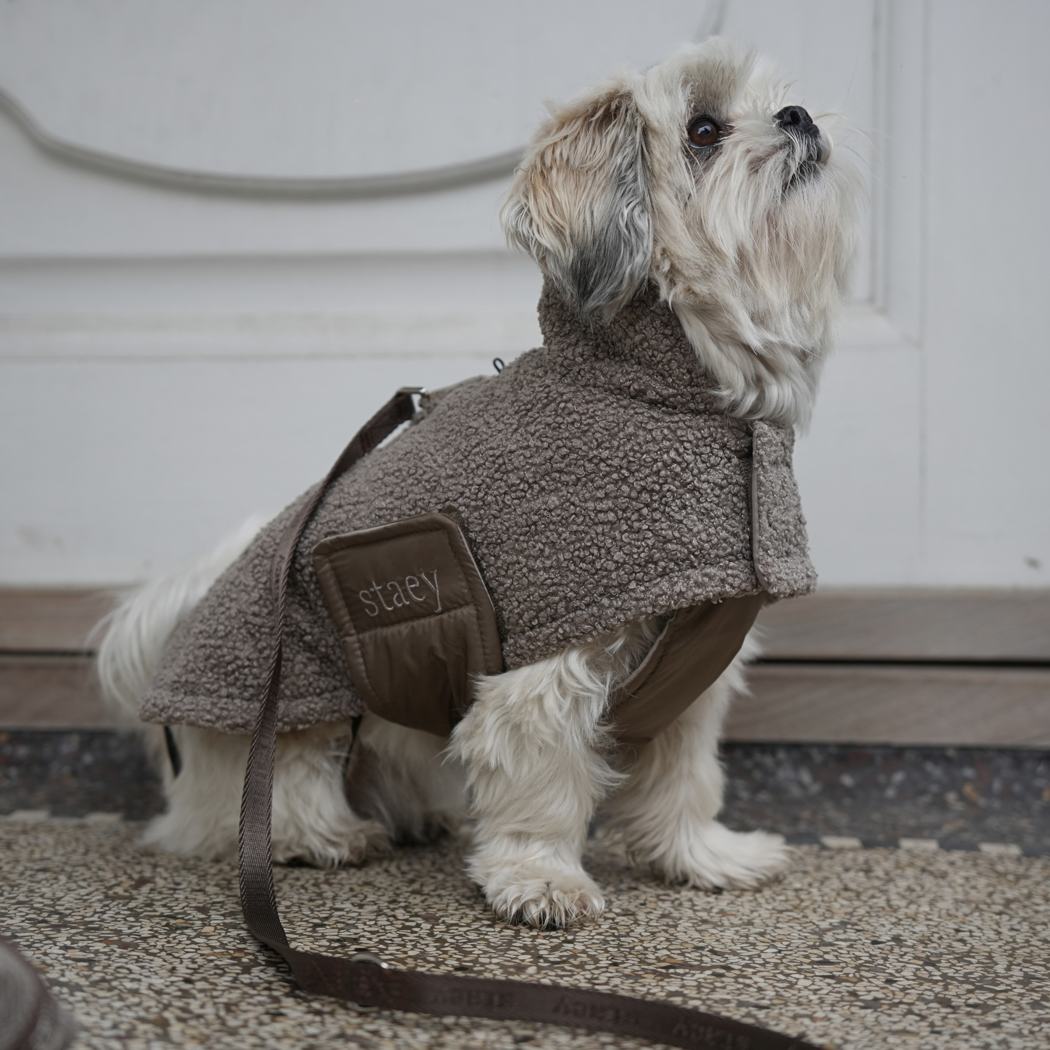 Teddy Hundefrakke | Taupe 