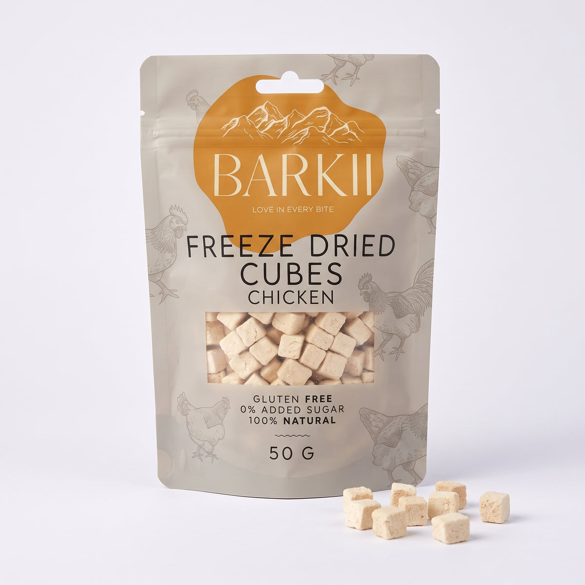 Barkii Freeze-Dried Treats | Chicken | 50g.