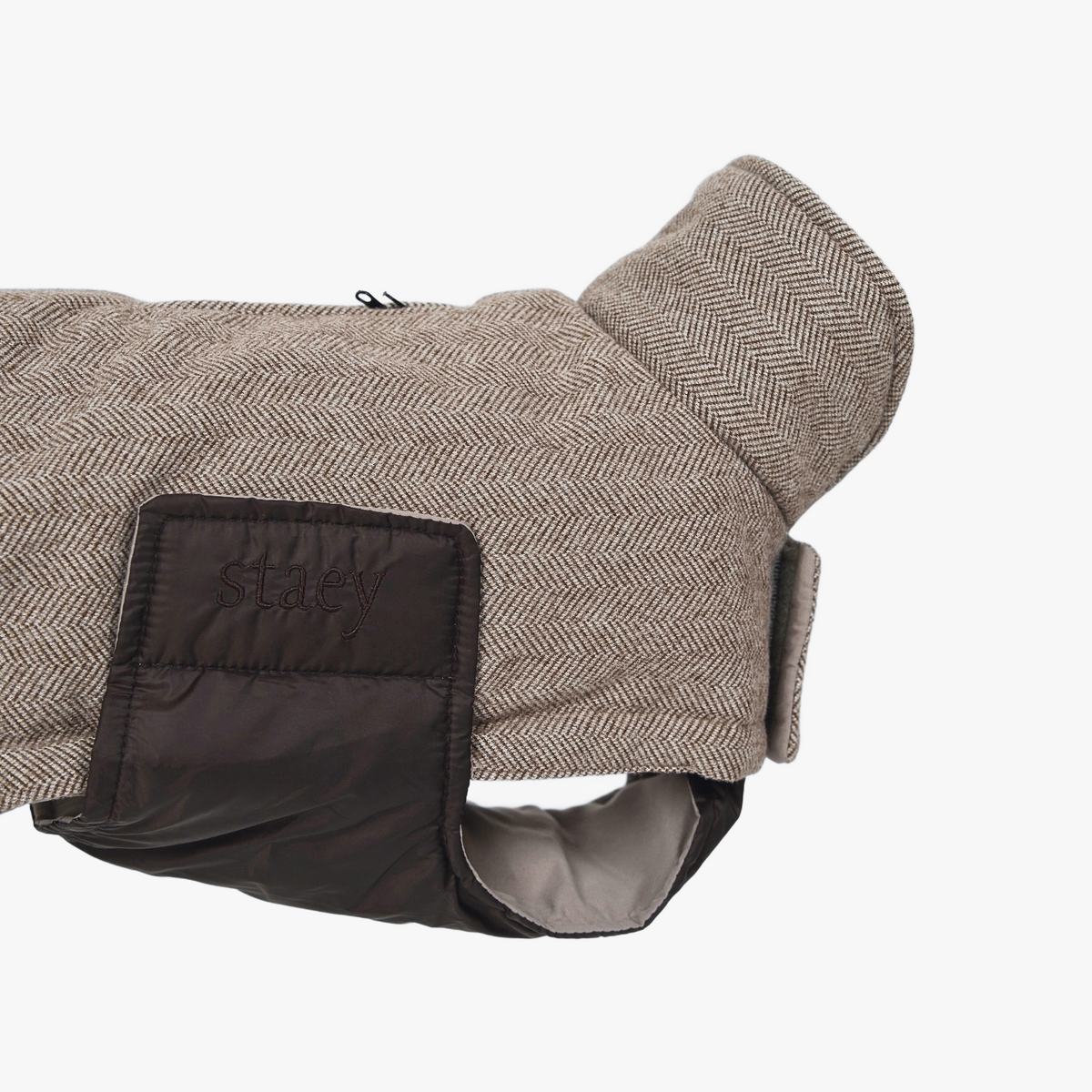 Mira hundefrakke | Herringbone Mocca