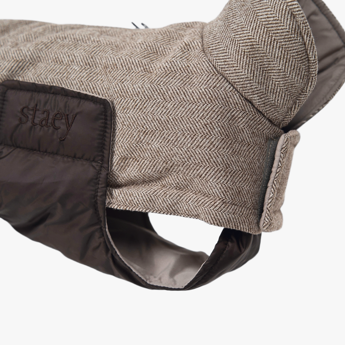Mira hundefrakke | Herringbone Mocca