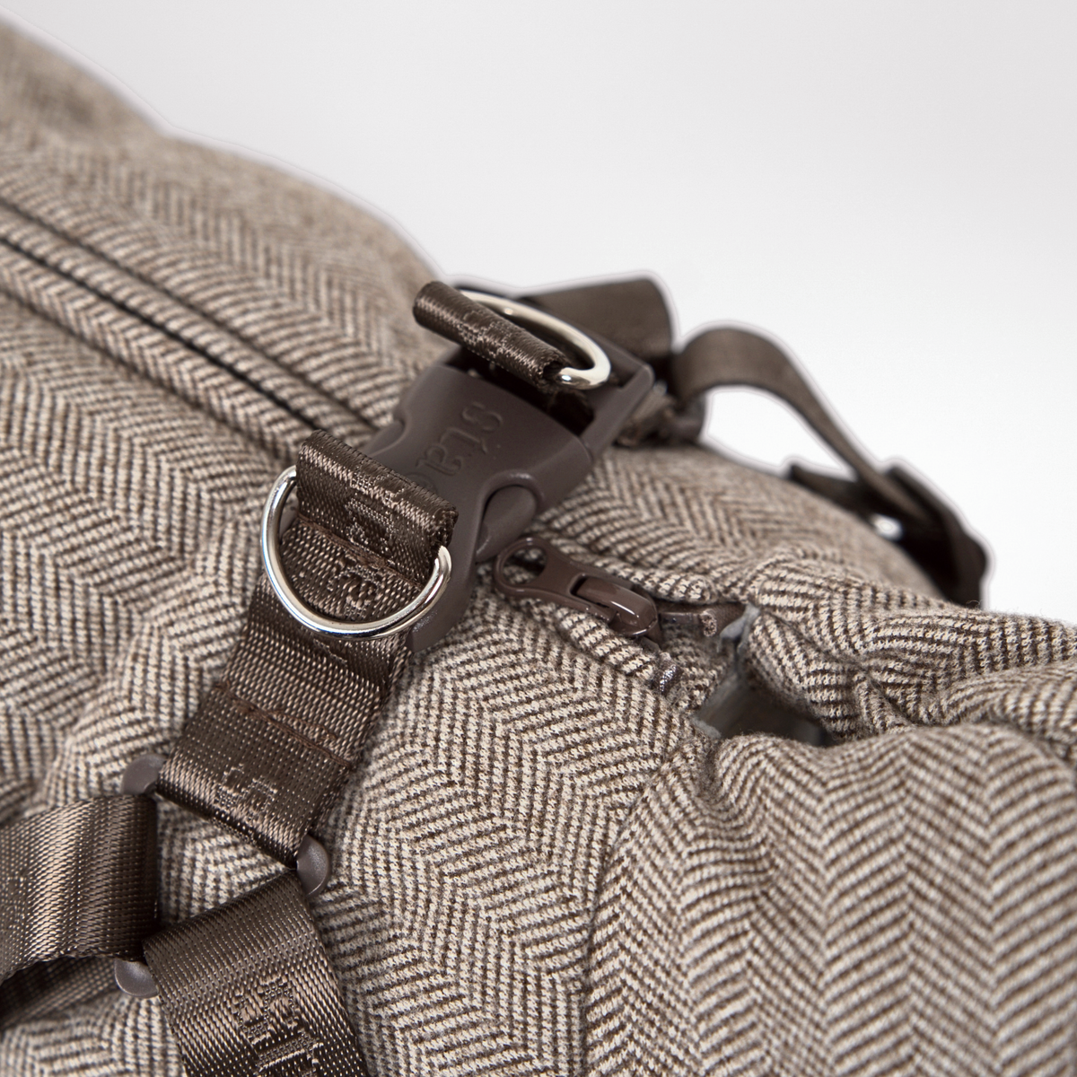 Vera Dog Coat w. Harness | Herringbone Mocca
